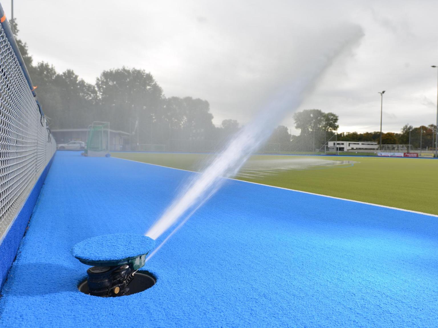 De Perrot VP3 sproeier is ook geschikt voor het beregenen van hockeyvelden.